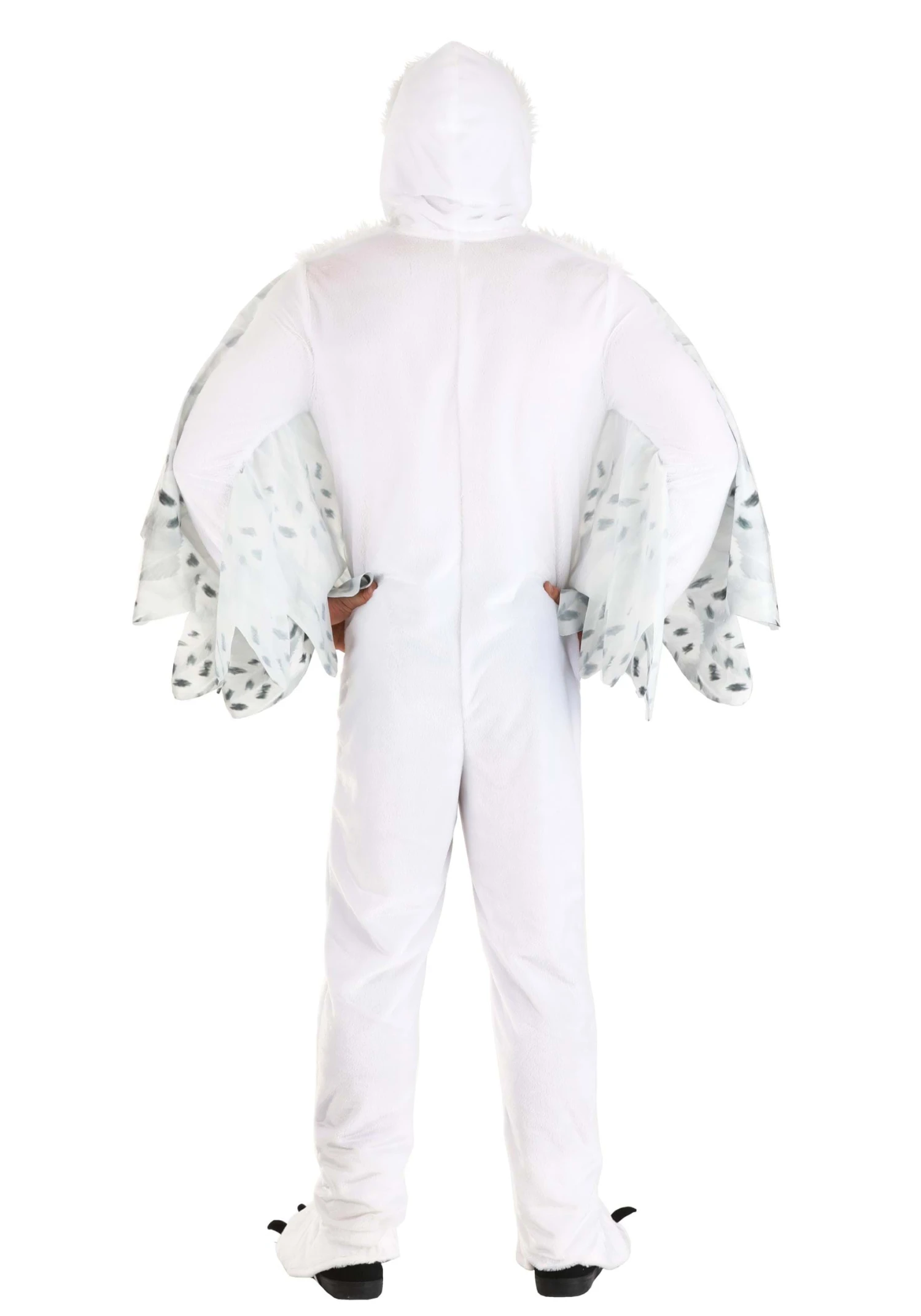 Plush White Owl Costume For Adults 6 Plush White Owl Costume For Adults - Image 4