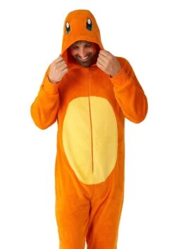 Opposuits Pokémon Charmander Costume Onesie For Adults 6 Opposuits Pokémon Charmander Costume Onesie For Adults -Halloween Costumes adult pokemon charmander costume onesie alt 1