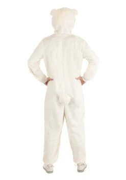Polar Bear Costume Onesie For Adults 7 Polar Bear Costume Onesie For Adults -Halloween Costumes adult polar bear costume onesie alt 1