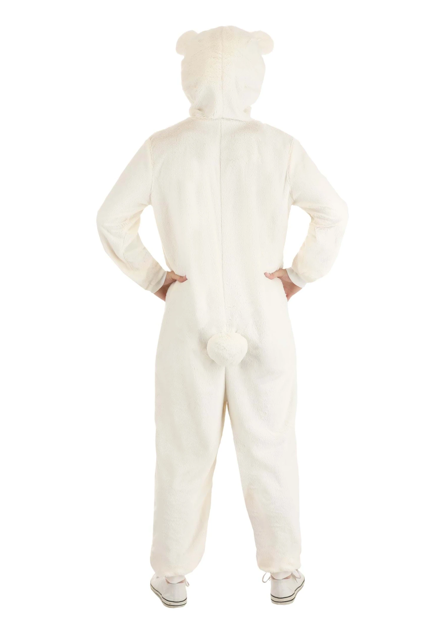 Polar Bear Costume Onesie For Adults 4 Polar Bear Costume Onesie For Adults - Image 2