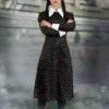 Women's Wednesday Addams Polka Dot Costume Dress