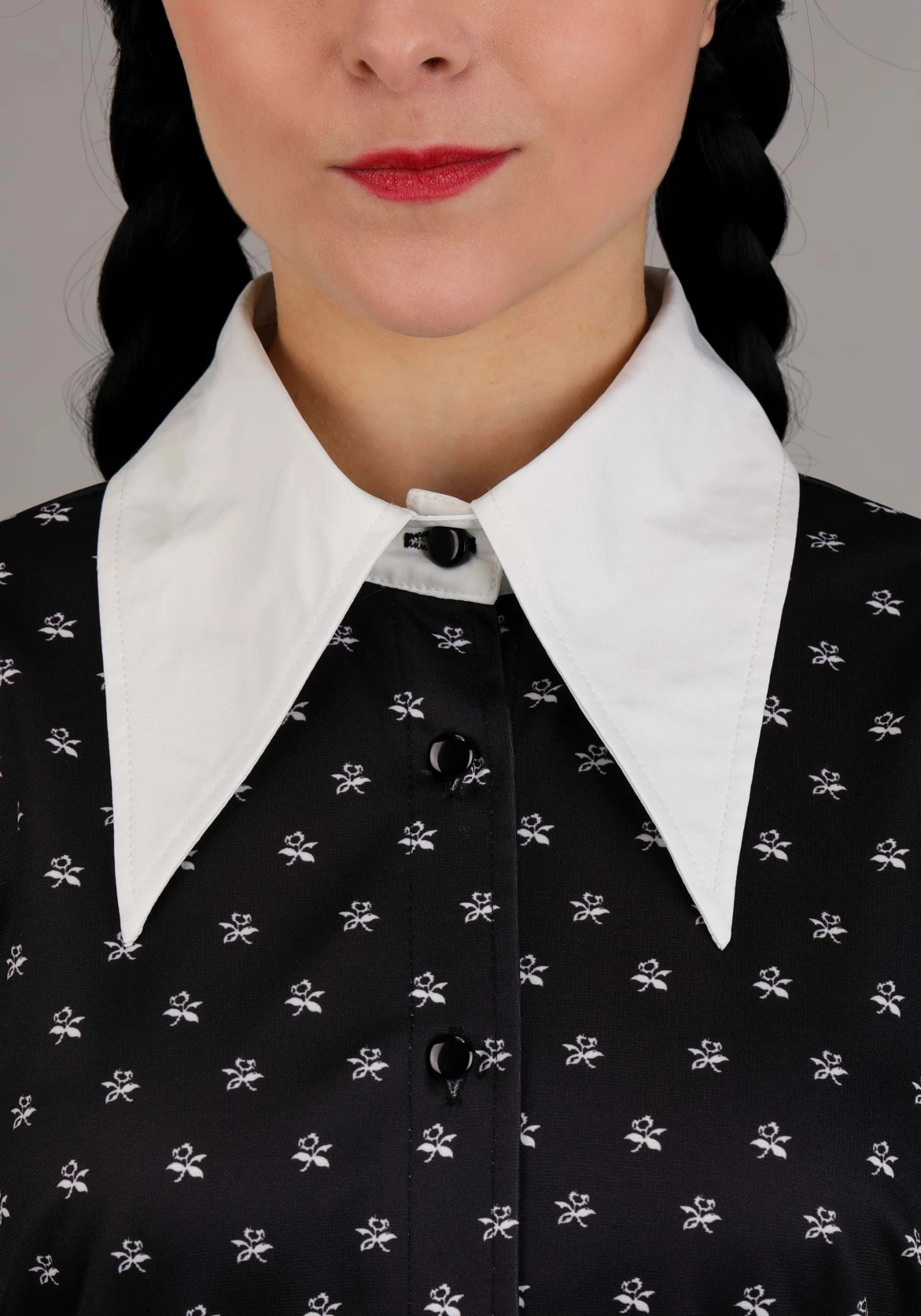 Women's Wednesday Addams Polka Dot Costume Dress 7 Women's Wednesday Addams Polka Dot Costume Dress - Image 5