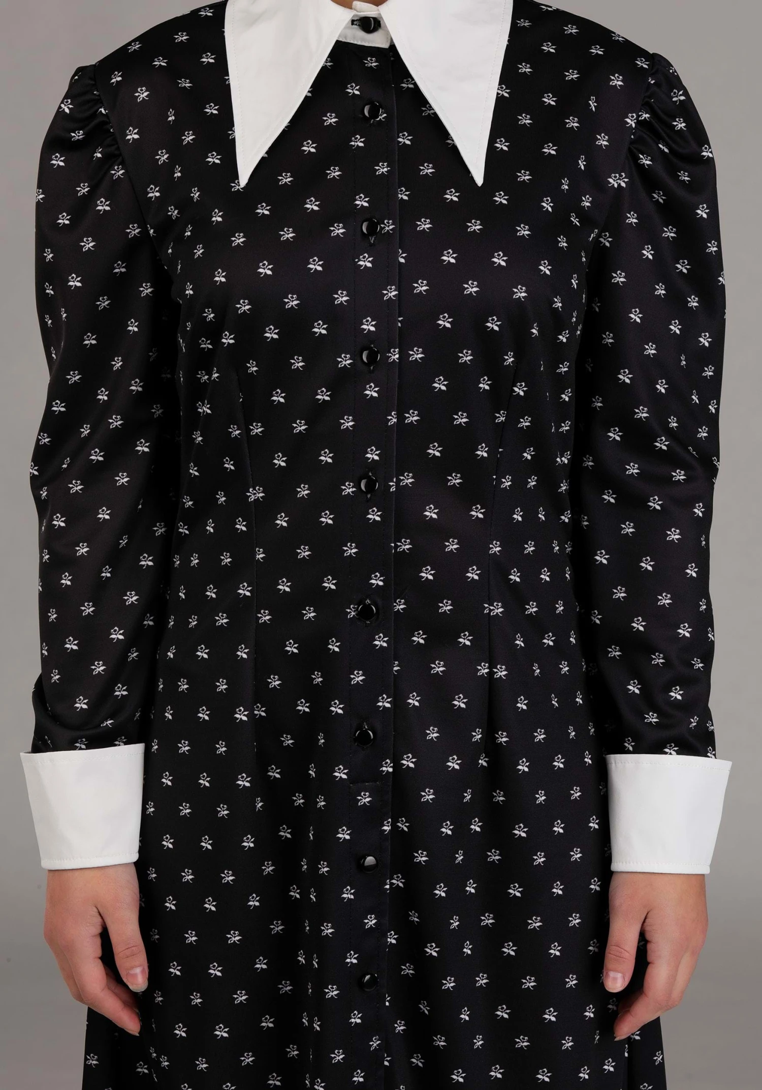 Women's Wednesday Addams Polka Dot Costume Dress 8 Women's Wednesday Addams Polka Dot Costume Dress - Image 6