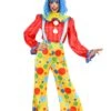 Posh Polka Dot Clown Costume For Women 2 Posh Polka Dot Clown Costume For Women -Halloween Costumes adult posh polka dot clown costume