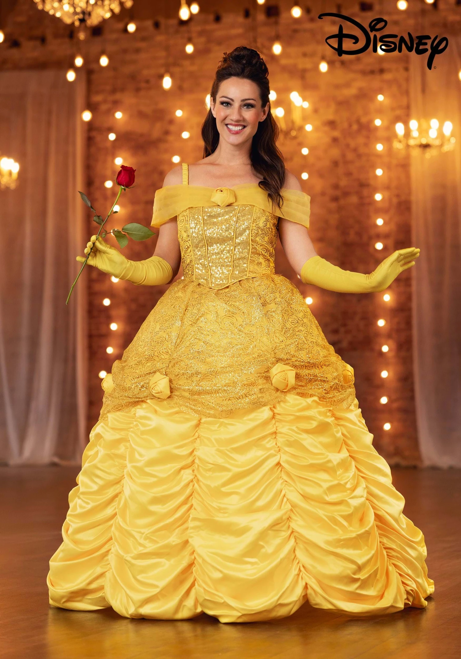 Premium Disney Belle Costume For Women 3 Premium Disney Belle Costume For Women