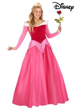 Women's Premium Disney Sleeping Beauty Aurora Costume Dress 17 Women's Premium Disney Sleeping Beauty Aurora Costume Dress -Halloween Costumes adult premium disney aurora sleeping beauty costum alt 8