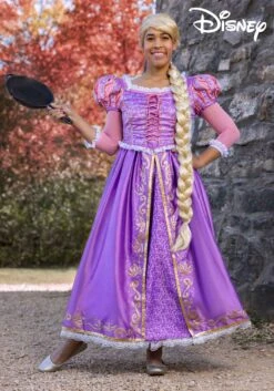 Disney Premium Rapunzel Costume Dress For Women -Halloween Costumes adult premium rapunzel costume alt 1