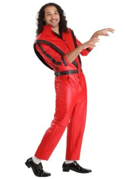 Premium Thriller Michael Jackson Costume For Men 15 Premium Thriller Michael Jackson Costume For Men -Halloween Costumes adult premium thriller michael jackson costume alt 1