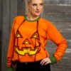 Pumpkin Halloween Sweater For Adults 2 Pumpkin Halloween Sweater For Adults -Halloween Costumes adult pumpkin halloween sweater