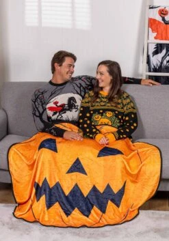 Adult Pumpkin Patch Halloween Sweater -Halloween Costumes adult pumpkin sweater alt 2