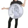 Silver Quarter Costume For Adults 2 Silver Quarter Costume For Adults -Halloween Costumes adult quarter costume