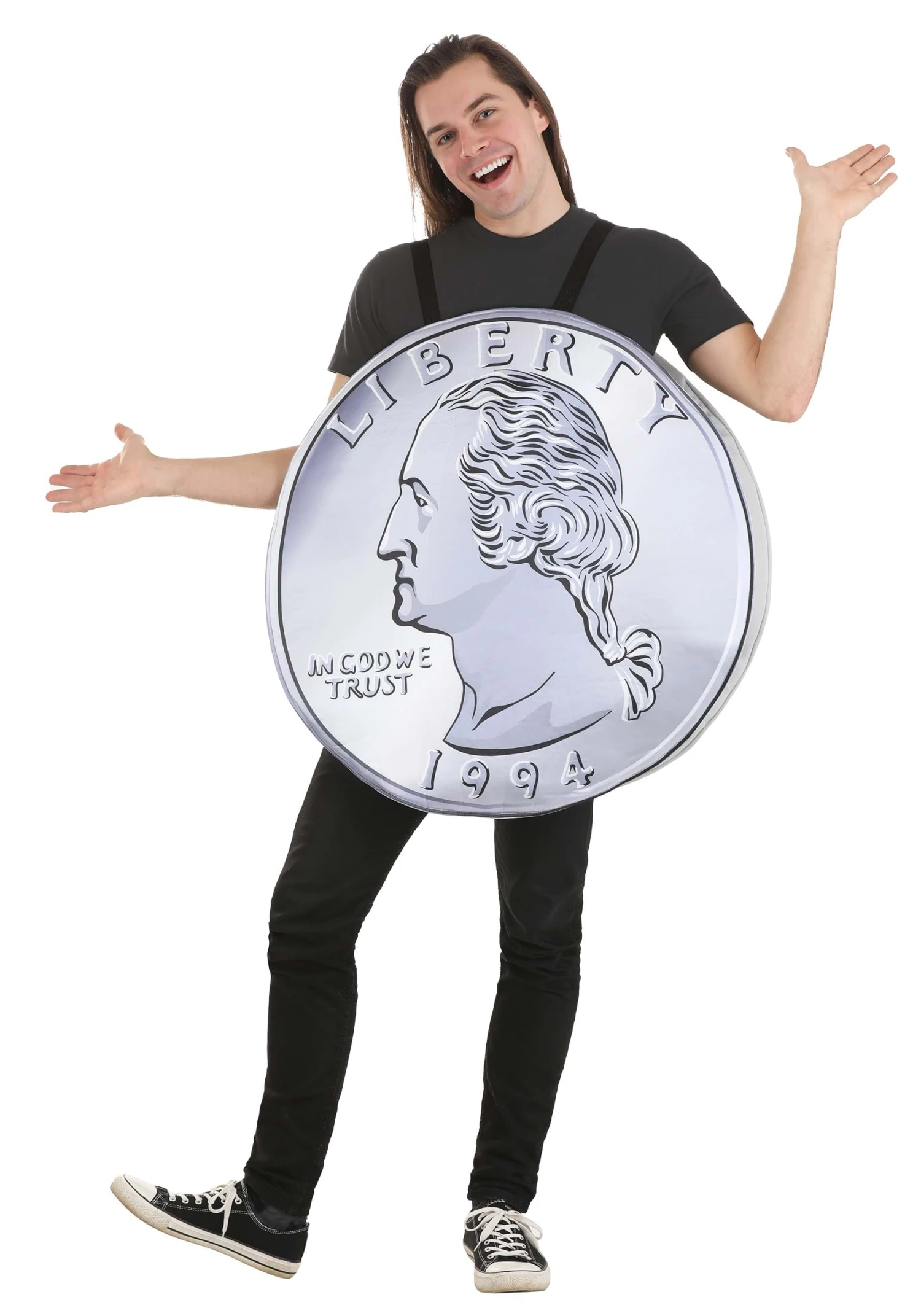 Silver Quarter Costume For Adults 3 Silver Quarter Costume For Adults