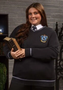 Adult Harry Potter Ravenclaw Uniform Sweater -Halloween Costumes adult ravenclaw uniform harry potter sweater alt 2 1