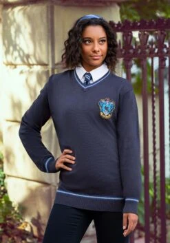 Ravenclaw Uniform Harry Potter Sweater For Adults 13 Ravenclaw Uniform Harry Potter Sweater For Adults -Halloween Costumes adult ravenclaw uniform harry potter sweater alt 5
