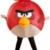 Inflatable Red Angry Birds Costume For Adults -Halloween Costumes adult red inflatable angry birds costume