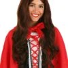 Red Riding Hood Women's Brunette Wig 2 Red Riding Hood Women's Brunette Wig -Halloween Costumes adult red riding hood wig