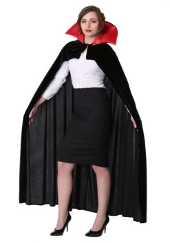 Red Vampire Costume Cloak For Adults 6 Red Vampire Costume Cloak For Adults -Halloween Costumes adult red vampire cloak 2
