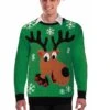Adult Reindeer Ugly Christmas Sweater -Halloween Costumes adult reindeer ugly sweater