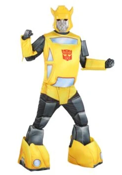 Transformers Retro Bumblebee Costume For Adults -Halloween Costumes adult retro bumblebee costume alt 10