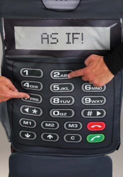 Retro Flip Phone Adult Costume -Halloween Costumes adult retro flip phone costume alt 2