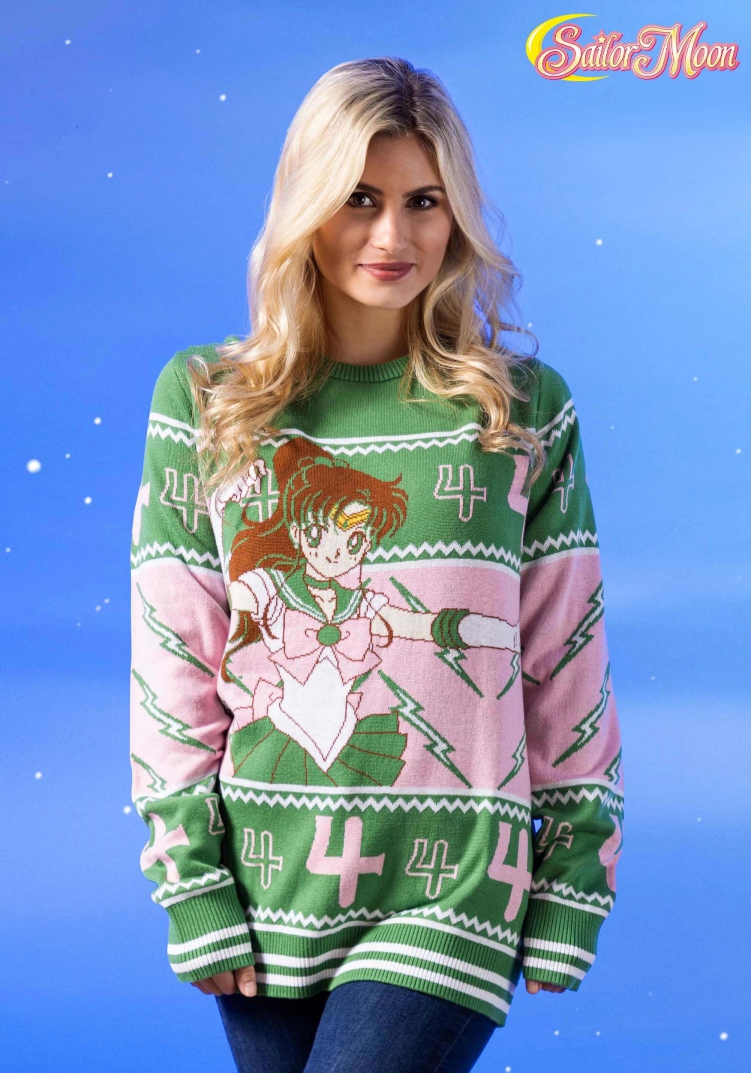 Sailor Moon Adult Sailor Jupiter Sweater 3 Sailor Moon Adult Sailor Jupiter Sweater