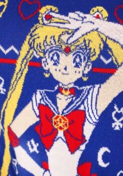 Sailor Moon Fair Isle Adult Ugly Christmas Sweater -Halloween Costumes adult sailor moon fair isle ugly christmas sweater alt 7