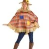 Women's Scarecrow Quick Poncho Costume