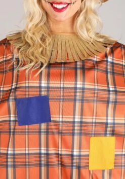 Women's Scarecrow Quick Poncho Costume 9 Women's Scarecrow Quick Poncho Costume -Halloween Costumes adult scarecrow quick costume alt 3