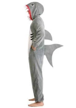 Adult Shark Costume Onesie -Halloween Costumes adult shark onesie alt
