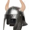 Silver Horned Adult Helmet -Halloween Costumes adult silver horned helmet