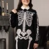 Skeleton Sweater Dress For Women 2 Skeleton Sweater Dress For Women -Halloween Costumes adult skeleton loose fit sweater dress