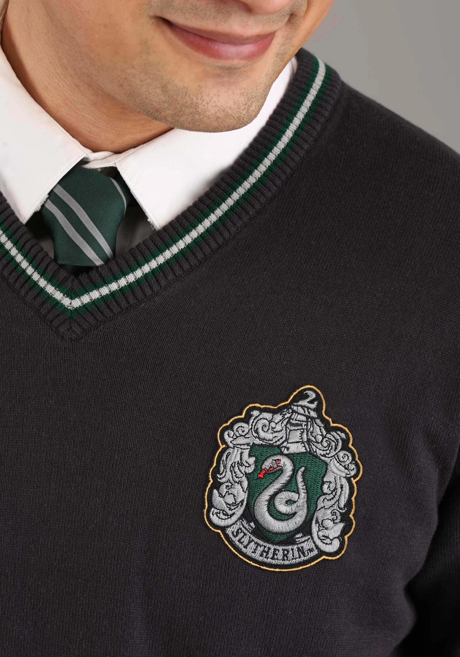 Adult Harry Potter Slytherin Uniform Sweater 4 Adult Harry Potter Slytherin Uniform Sweater - Image 2