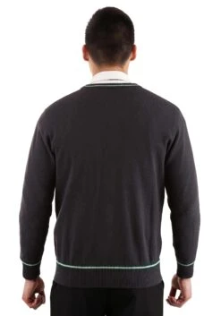 Adult Harry Potter Slytherin Uniform Sweater 10 Adult Harry Potter Slytherin Uniform Sweater -Halloween Costumes adult slytherin uniform harry potter sweater alt 2