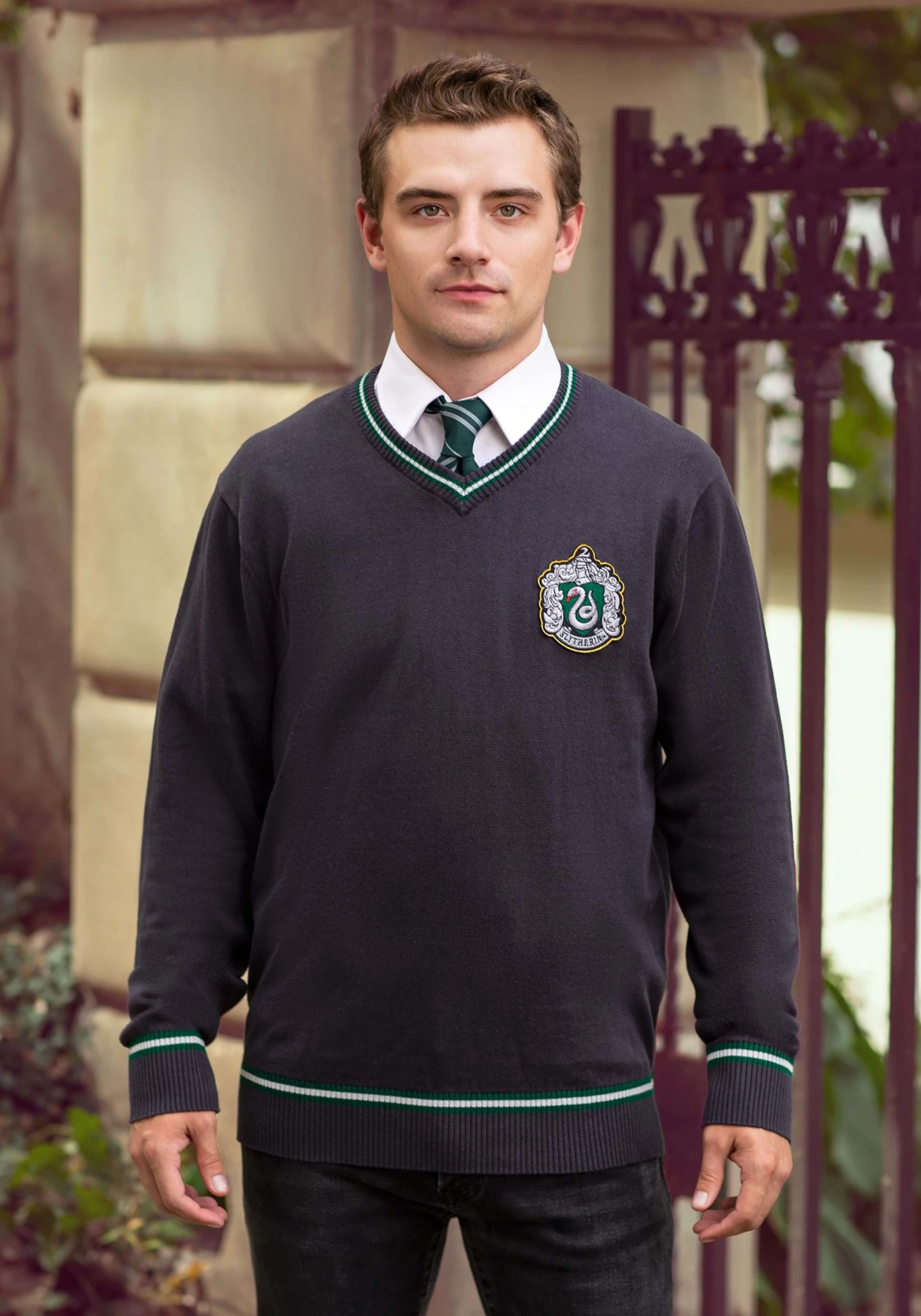 Adult Harry Potter Slytherin Uniform Sweater 8 Adult Harry Potter Slytherin Uniform Sweater - Image 6