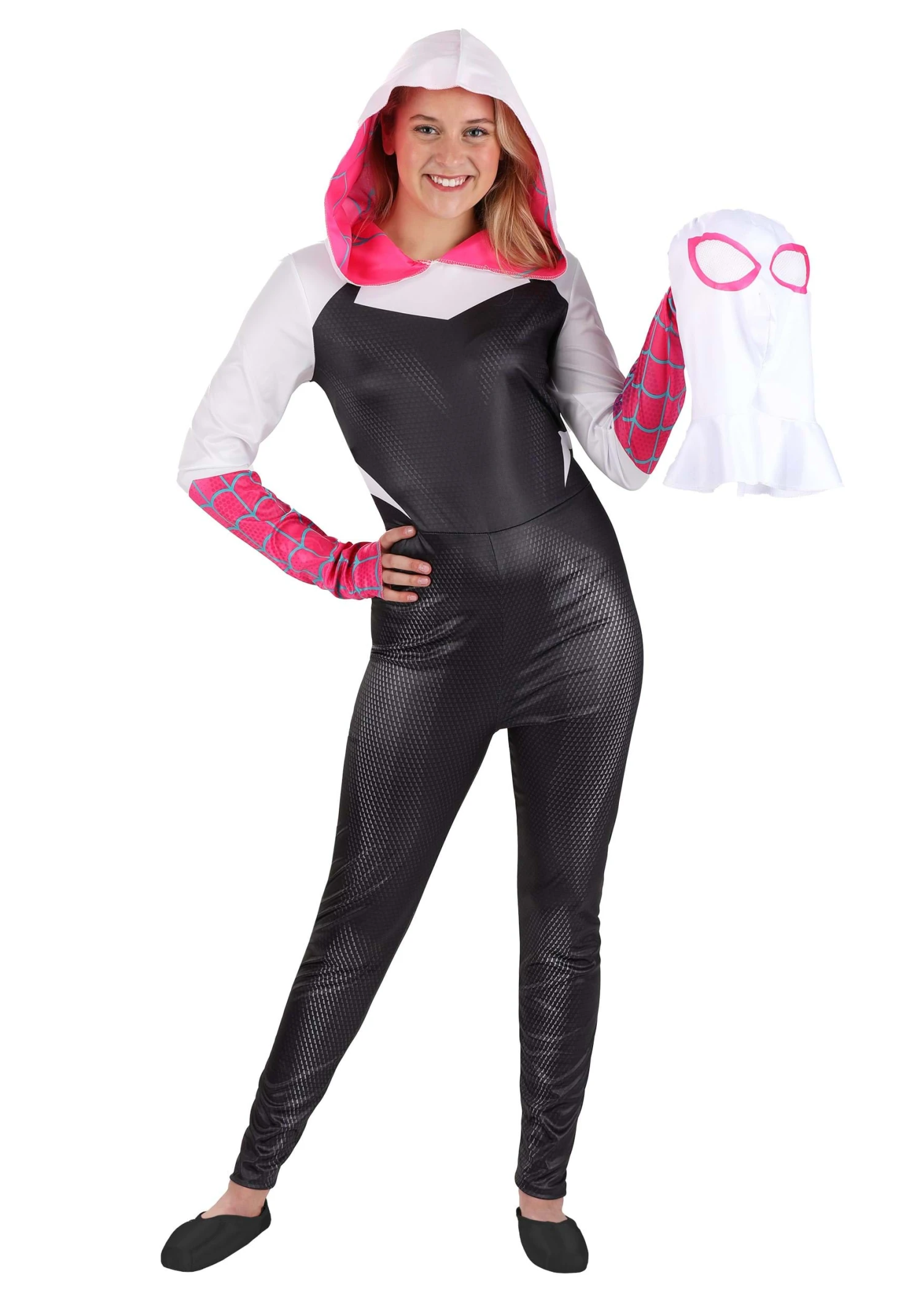 JAZWARES Spider-Gwen Costume For Adults 6 JAZWARES Spider-Gwen Costume For Adults - Image 4