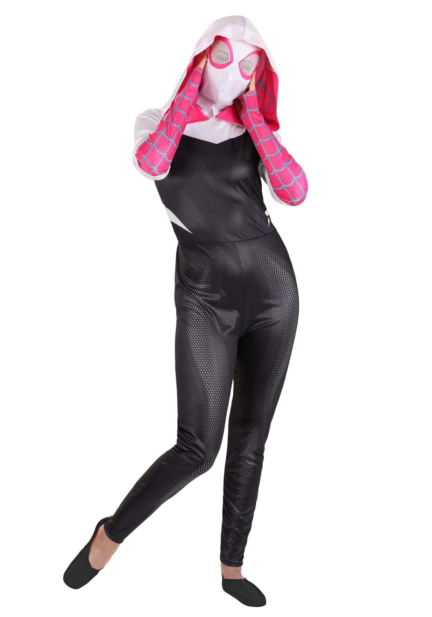 JAZWARES Spider-Gwen Costume For Adults 3 JAZWARES Spider-Gwen Costume For Adults