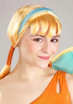 Winx Club Stella Costume Wig For Women -Halloween Costumes adult stella winx club costume wig alt 3