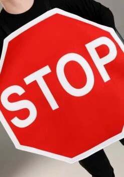Stop Sign Costume For Adults -Halloween Costumes adult stop sign costume alt 2