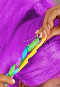 Women's Stormy Rainbow Brite Costume Wig 8 Women's Stormy Rainbow Brite Costume Wig -Halloween Costumes adult stormy rainbow brite wig alt 2