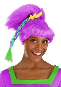 Women's Stormy Rainbow Brite Costume Wig 9 Women's Stormy Rainbow Brite Costume Wig -Halloween Costumes adult stormy rainbow brite wig alt 3