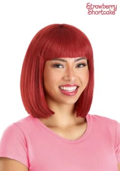 Strawberry Shortcake Costume Wig For Women -Halloween Costumes adult strawberry shortcake wig alt 3
