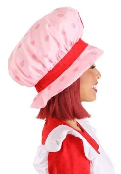 Strawberry Shortcake Costume Wig For Women -Halloween Costumes adult strawberry shortcake wig alt 4