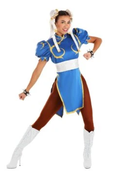 Street Fighter Chun Li Women's Costume 8 Street Fighter Chun Li Women's Costume -Halloween Costumes adult street fighter chun li costume alt 4