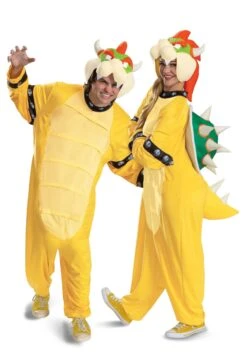 Disguise Adult Super Mario Bowser Hooded Jumpsuit Costume 8 Disguise Adult Super Mario Bowser Hooded Jumpsuit Costume -Halloween Costumes adult super mario bowser hooded jumpsuit alt 2