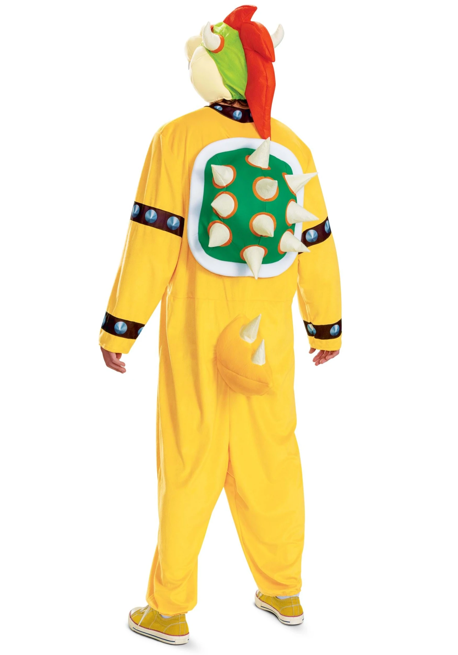 Disguise Adult Super Mario Bowser Hooded Jumpsuit Costume 6 Disguise Adult Super Mario Bowser Hooded Jumpsuit Costume - Image 4