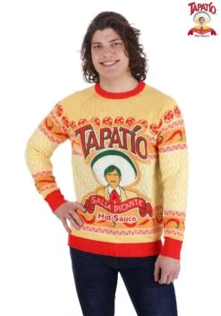 Tapatio Hot Sauce Adult Sweater -Halloween Costumes adult tapatio hot sauce sweater alt 6