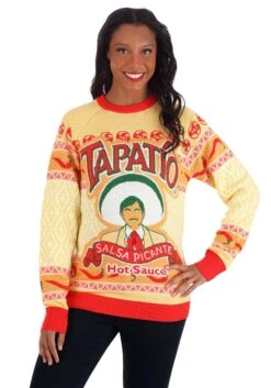 Tapatio Hot Sauce Adult Sweater -Halloween Costumes adult tapatio hot sauce sweater alt 8