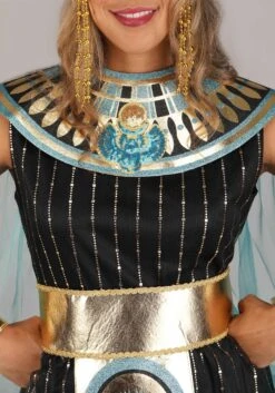 Teal Ombre Cleopatra Costume For Women 10 Teal Ombre Cleopatra Costume For Women -Halloween Costumes adult teal cleopatra costume alt 3