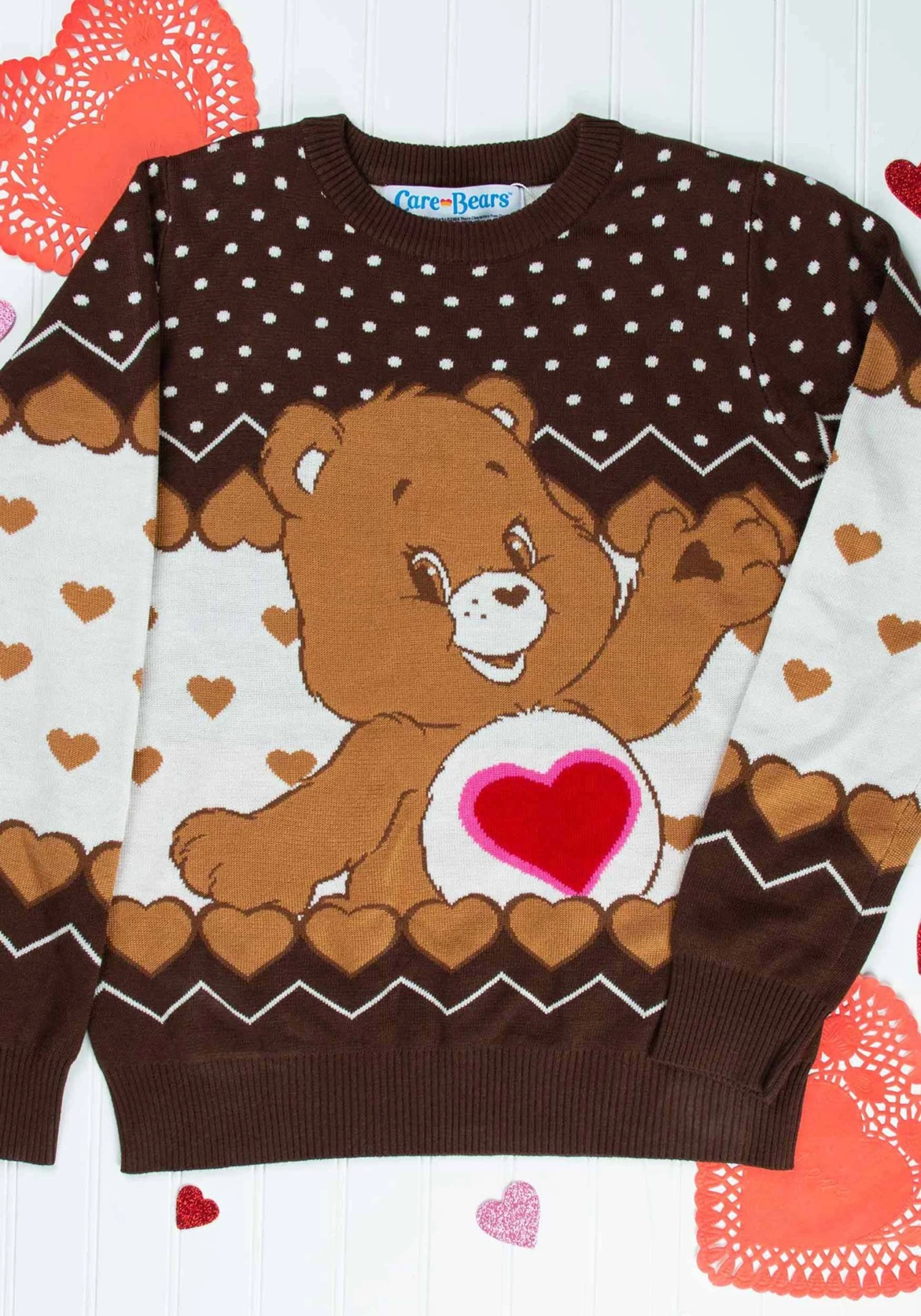 Tenderheart Bear Care Bears Ugly Christmas Sweater For Adults 8 Tenderheart Bear Care Bears Ugly Christmas Sweater For Adults - Image 6
