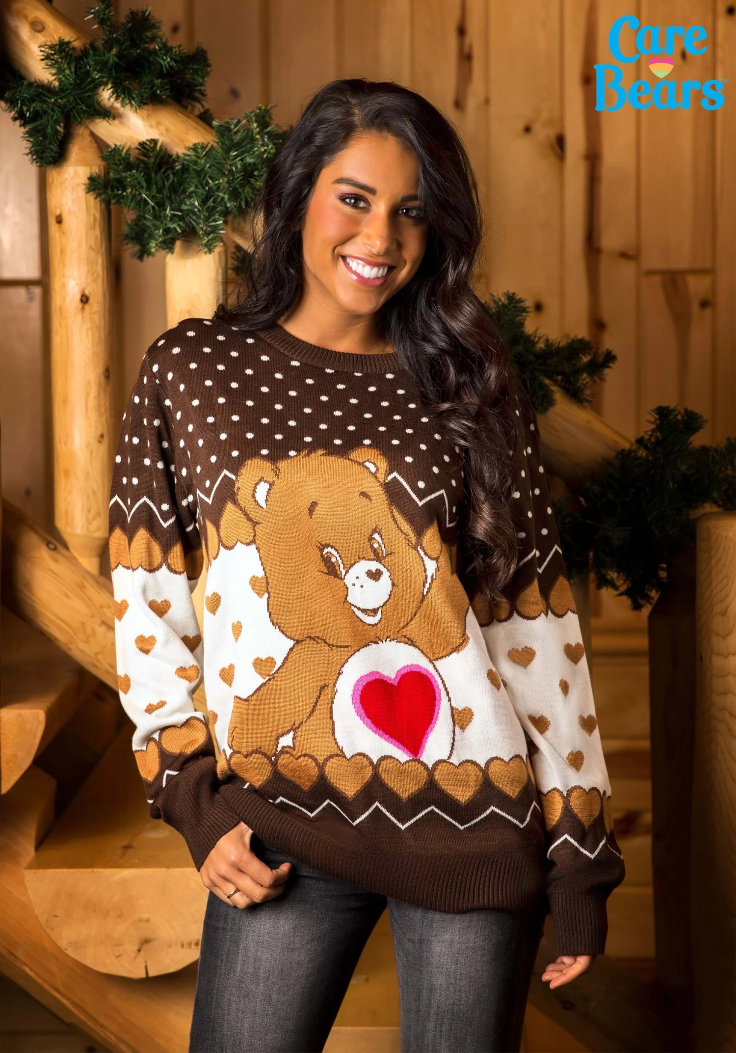 Tenderheart Bear Care Bears Ugly Christmas Sweater For Adults 7 Tenderheart Bear Care Bears Ugly Christmas Sweater For Adults - Image 5